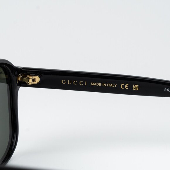 Gucci Men Sunglasses Black Pilot GG1856S 001 NEW AUTHENTIC - Picture 6 of 11